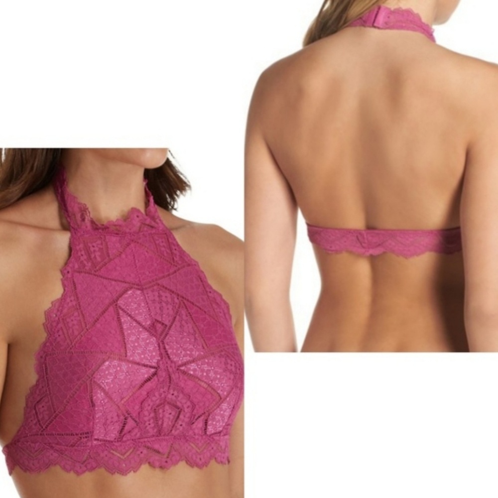 Free People Moonstruck Bralette Top High Neck - Picture 1 of 3